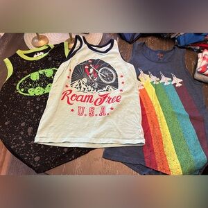 Set of 5   Super cute Kids Size Medium8/10 tank tops. All in excellent/new cond